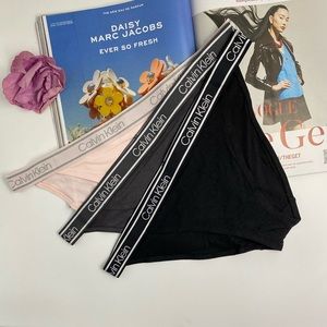 Calvin Klein Women Ultimate Comfort Cheeky String Bikini 3 Pack